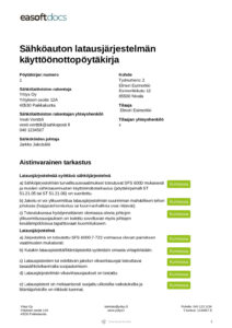 Dokumentit toimialalle Sähkö - Easoft Docs Oy