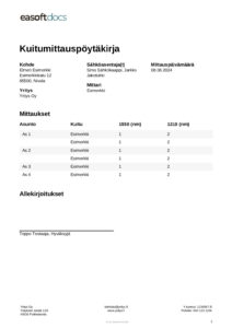 Dokumentit toimialalle Sähkö - Easoft Docs Oy