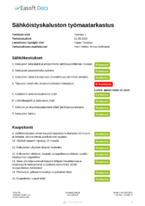 Dokumentit toimialalle Sähkö - Easoft Docs Oy